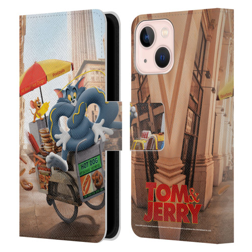 Tom And Jerry Movie (2021) Graphics Real World New Twist Leather Book Wallet Case Cover For Apple iPhone 13 Mini