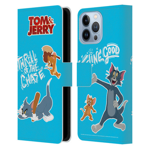 Tom And Jerry Movie (2021) Graphics Characters 2 Leather Book Wallet Case Cover For Apple iPhone 13 Pro Max