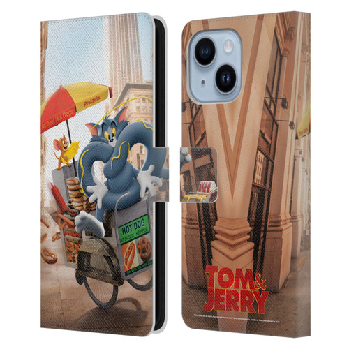 Tom And Jerry Movie (2021) Graphics Real World New Twist Leather Book Wallet Case Cover For Apple iPhone 14 Plus