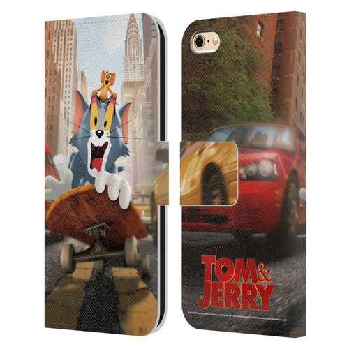 Tom And Jerry Movie (2021) Graphics Best Of Enemies Leather Book Wallet Case Cover For Apple iPhone 6 / iPhone 6s