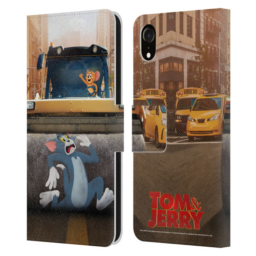 Tom And Jerry Movie (2021) Graphics Rolling Leather Book Wallet Case Cover For Apple iPhone XR