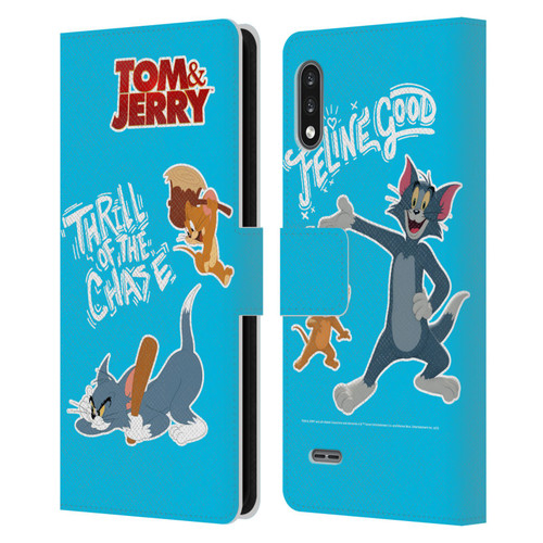 Tom And Jerry Movie (2021) Graphics Characters 2 Leather Book Wallet Case Cover For LG K22
