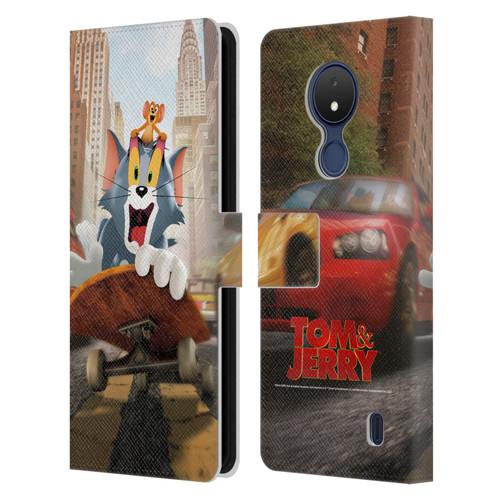 Tom And Jerry Movie (2021) Graphics Best Of Enemies Leather Book Wallet Case Cover For Nokia C21