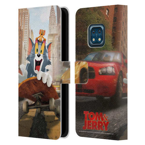 Tom And Jerry Movie (2021) Graphics Best Of Enemies Leather Book Wallet Case Cover For Nokia XR20