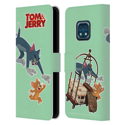Tom And Jerry Movie (2021) Graphics Characters 1 Leather Book Wallet Case Cover For Nokia XR20