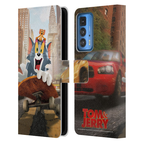 Tom And Jerry Movie (2021) Graphics Best Of Enemies Leather Book Wallet Case Cover For Motorola Edge 20 Pro