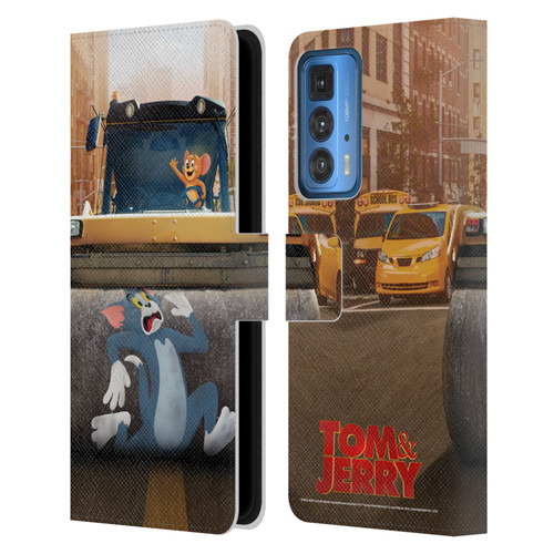 Tom And Jerry Movie (2021) Graphics Rolling Leather Book Wallet Case Cover For Motorola Edge 20 Pro
