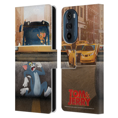 Tom And Jerry Movie (2021) Graphics Rolling Leather Book Wallet Case Cover For Motorola Edge 30