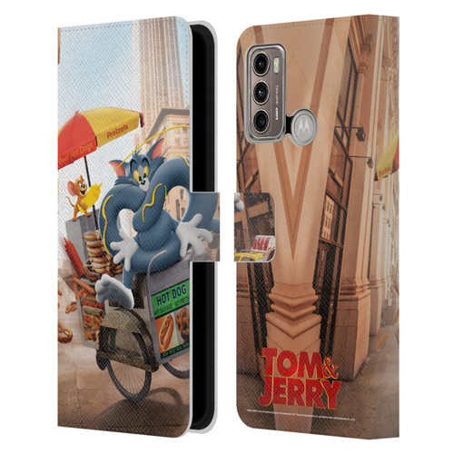 Tom And Jerry Movie (2021) Graphics Real World New Twist Leather Book Wallet Case Cover For Motorola Moto G60 / Moto G40 Fusion