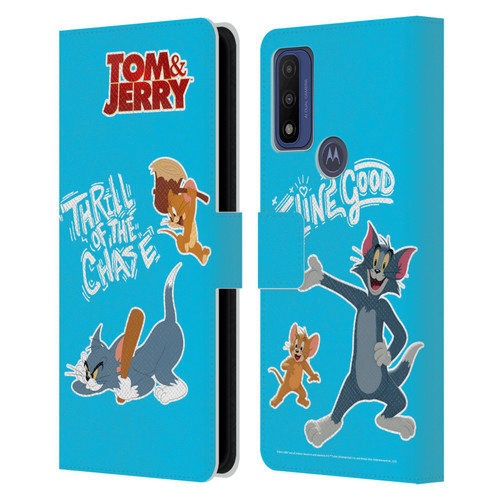 Tom And Jerry Movie (2021) Graphics Characters 2 Leather Book Wallet Case Cover For Motorola G Pure