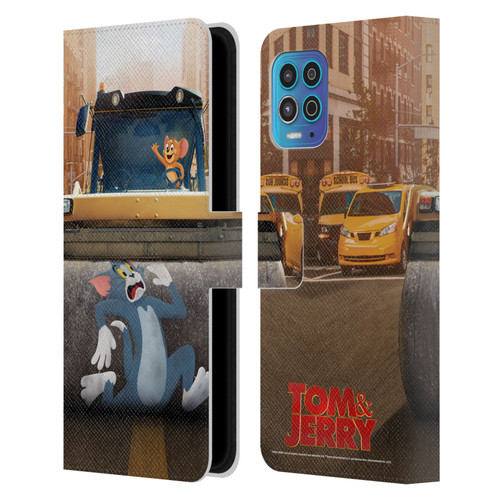 Tom And Jerry Movie (2021) Graphics Rolling Leather Book Wallet Case Cover For Motorola Moto G100