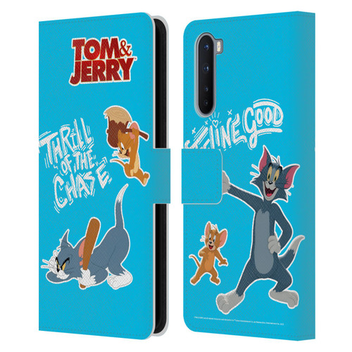 Tom And Jerry Movie (2021) Graphics Characters 2 Leather Book Wallet Case Cover For OnePlus Nord 5G
