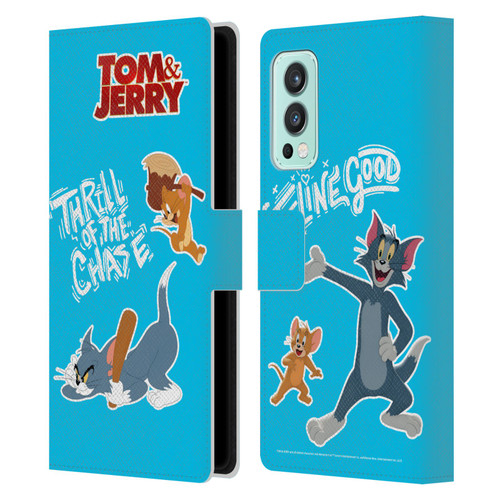 Tom And Jerry Movie (2021) Graphics Characters 2 Leather Book Wallet Case Cover For OnePlus Nord 2 5G