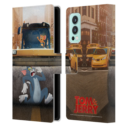Tom And Jerry Movie (2021) Graphics Rolling Leather Book Wallet Case Cover For OnePlus Nord 2 5G