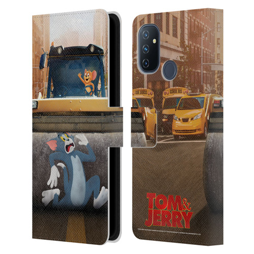 Tom And Jerry Movie (2021) Graphics Rolling Leather Book Wallet Case Cover For OnePlus Nord N100