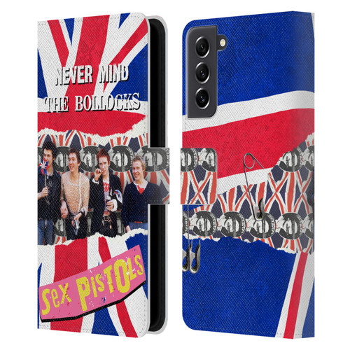 Sex Pistols Band Art Group Photo Leather Book Wallet Case Cover For Samsung Galaxy S21 FE 5G