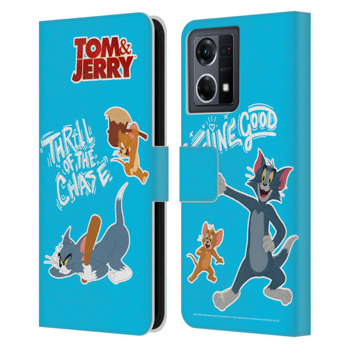 Tom And Jerry Movie (2021) Graphics Characters 2 Leather Book Wallet Case Cover For OPPO Reno8 4G