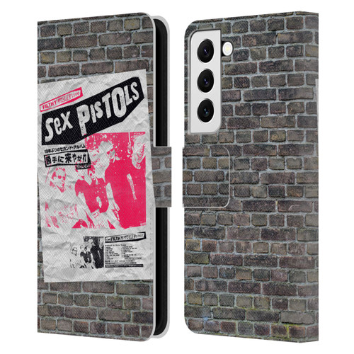 Sex Pistols Band Art Filthy Lucre Japan Leather Book Wallet Case Cover For Samsung Galaxy S22 5G