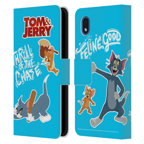 Tom And Jerry Movie (2021) Graphics Characters 2 Leather Book Wallet Case Cover For Samsung Galaxy A01 Core (2020)