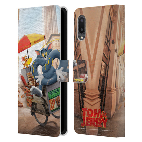 Tom And Jerry Movie (2021) Graphics Real World New Twist Leather Book Wallet Case Cover For Samsung Galaxy A02/M02 (2021)