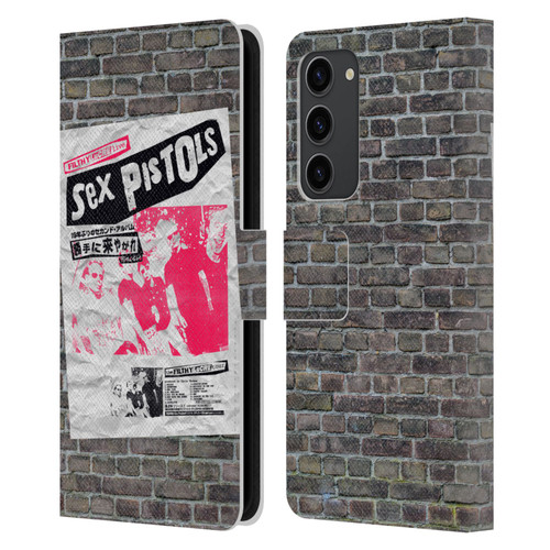 Sex Pistols Band Art Filthy Lucre Japan Leather Book Wallet Case Cover For Samsung Galaxy S23+ 5G