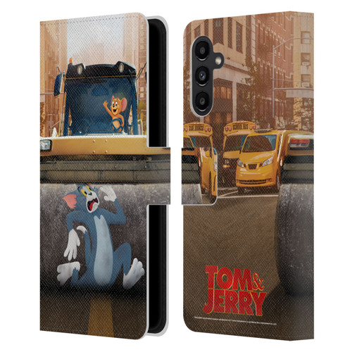 Tom And Jerry Movie (2021) Graphics Rolling Leather Book Wallet Case Cover For Samsung Galaxy A13 5G (2021)
