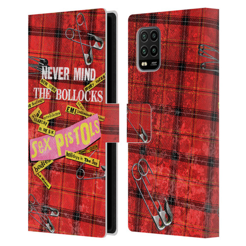 Sex Pistols Band Art Tartan Print Song Art Leather Book Wallet Case Cover For Xiaomi Mi 10 Lite 5G