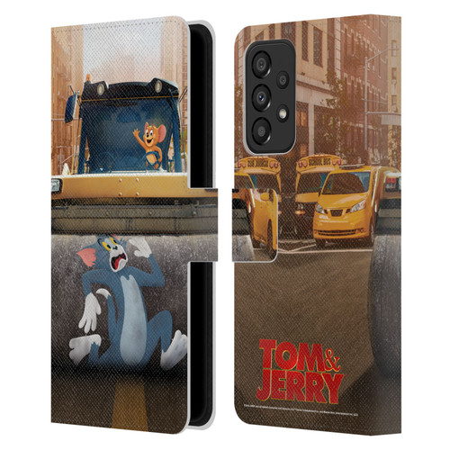 Tom And Jerry Movie (2021) Graphics Rolling Leather Book Wallet Case Cover For Samsung Galaxy A33 5G (2022)
