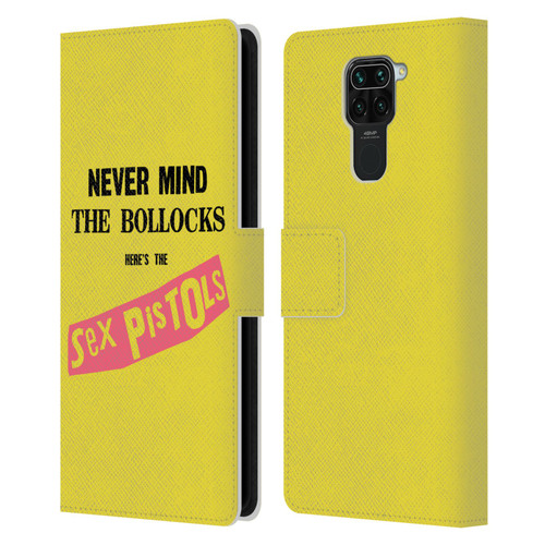 Sex Pistols Band Art NMTB Album Leather Book Wallet Case Cover For Xiaomi Redmi Note 9 / Redmi 10X 4G