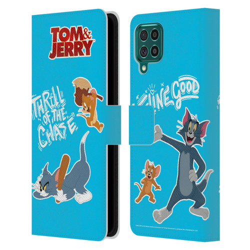 Tom And Jerry Movie (2021) Graphics Characters 2 Leather Book Wallet Case Cover For Samsung Galaxy F62 (2021)