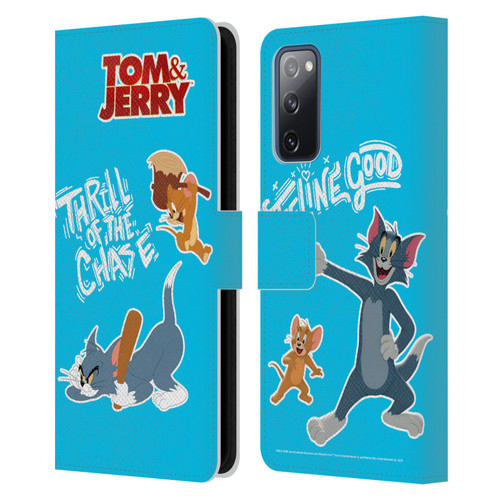 Tom And Jerry Movie (2021) Graphics Characters 2 Leather Book Wallet Case Cover For Samsung Galaxy S20 FE / 5G