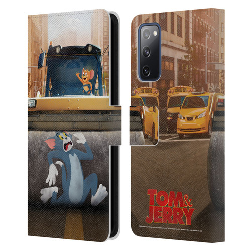 Tom And Jerry Movie (2021) Graphics Rolling Leather Book Wallet Case Cover For Samsung Galaxy S20 FE / 5G