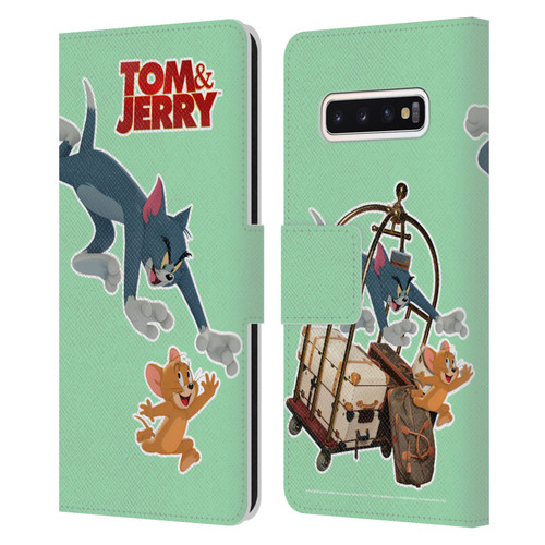 Tom And Jerry Movie (2021) Graphics Characters 1 Leather Book Wallet Case Cover For Samsung Galaxy S10
