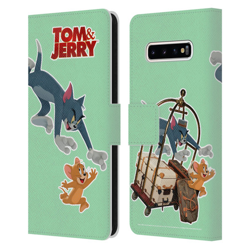Tom And Jerry Movie (2021) Graphics Characters 1 Leather Book Wallet Case Cover For Samsung Galaxy S10+ / S10 Plus