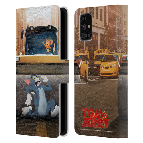 Tom And Jerry Movie (2021) Graphics Rolling Leather Book Wallet Case Cover For Samsung Galaxy M31s (2020)
