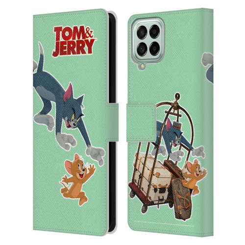 Tom And Jerry Movie (2021) Graphics Characters 1 Leather Book Wallet Case Cover For Samsung Galaxy M33 (2022)