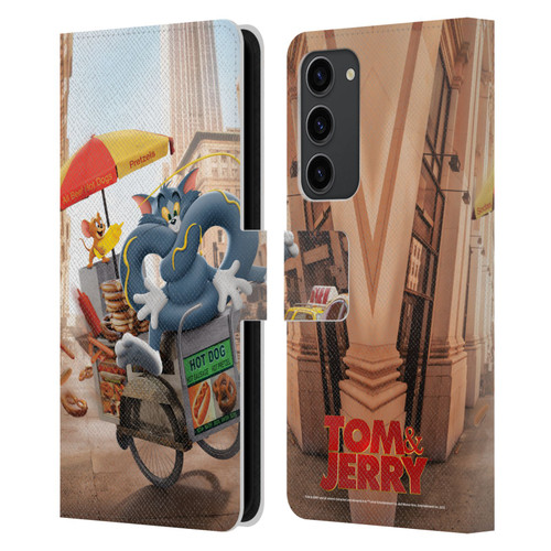Tom And Jerry Movie (2021) Graphics Real World New Twist Leather Book Wallet Case Cover For Samsung Galaxy S23+ 5G