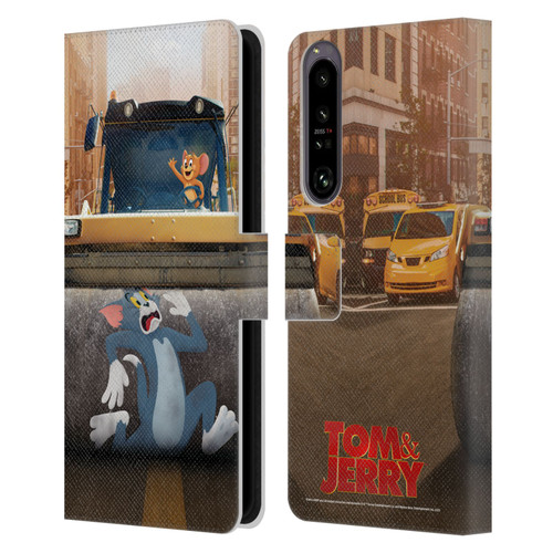 Tom And Jerry Movie (2021) Graphics Rolling Leather Book Wallet Case Cover For Sony Xperia 1 IV