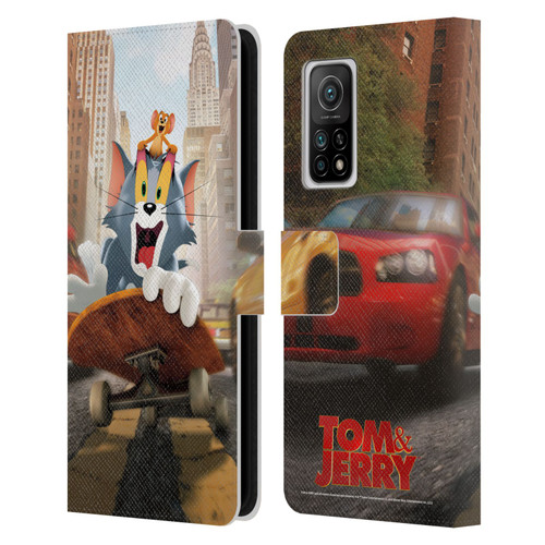 Tom And Jerry Movie (2021) Graphics Best Of Enemies Leather Book Wallet Case Cover For Xiaomi Mi 10T 5G