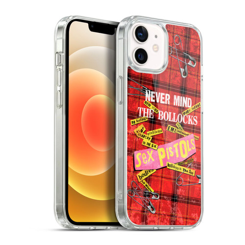 Sex Pistols Band Art Tartan Print Song Art Soft Gel Case for Apple iPhone 12 / iPhone 12 Pro & MagSafe