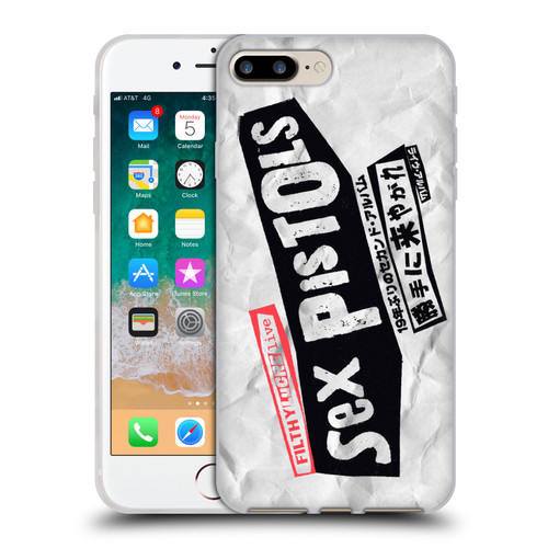 Sex Pistols Band Art Filthy Lucre Live Soft Gel Case for Apple iPhone 7 Plus / iPhone 8 Plus