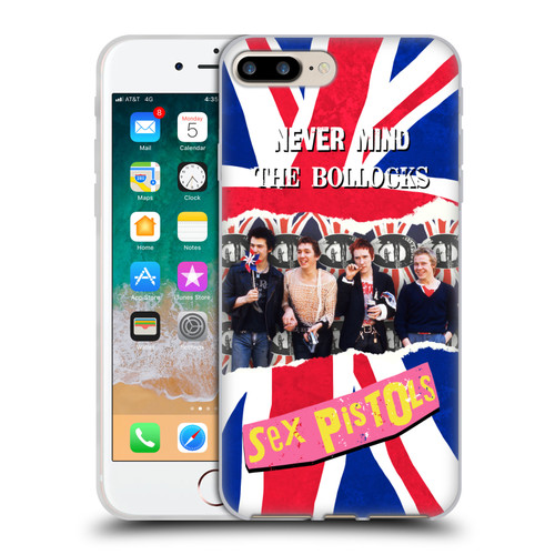 Sex Pistols Band Art Group Photo Soft Gel Case for Apple iPhone 7 Plus / iPhone 8 Plus