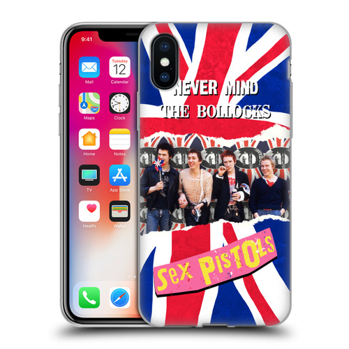 Sex Pistols Band Art Group Photo Soft Gel Case for Apple iPhone X / iPhone XS