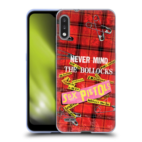 Sex Pistols Band Art Tartan Print Song Art Soft Gel Case for LG K22