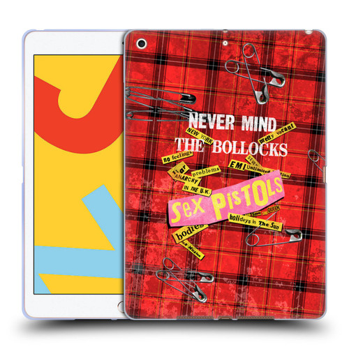 Sex Pistols Band Art Tartan Print Song Art Soft Gel Case for Apple iPad 10.2 2019/2020/2021