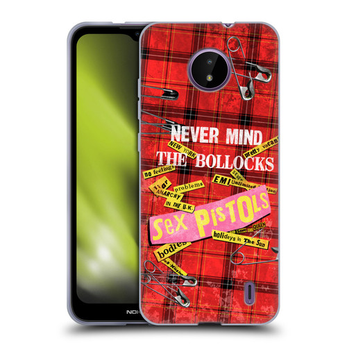 Sex Pistols Band Art Tartan Print Song Art Soft Gel Case for Nokia C10 / C20