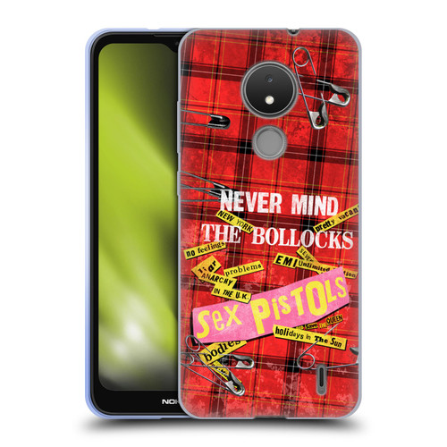 Sex Pistols Band Art Tartan Print Song Art Soft Gel Case for Nokia C21