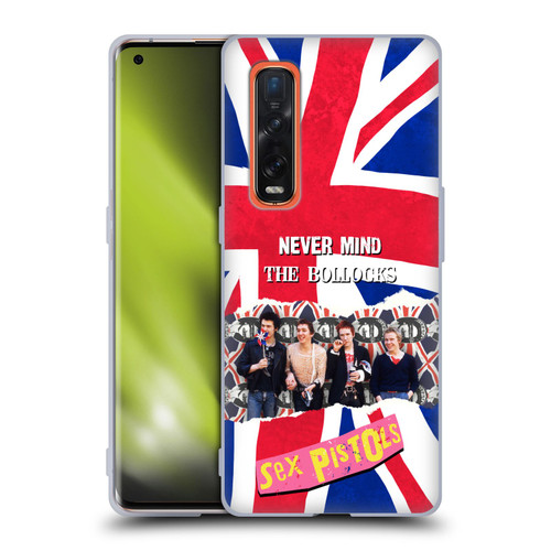 Sex Pistols Band Art Group Photo Soft Gel Case for OPPO Find X2 Pro 5G