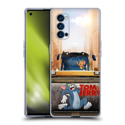 Tom And Jerry Movie (2021) Graphics Rolling Soft Gel Case for OPPO Reno 4 Pro 5G