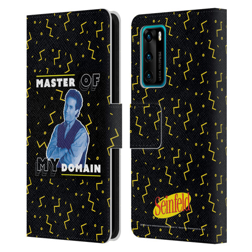 Seinfeld Graphics Master Of My Domain Leather Book Wallet Case Cover For Huawei P40 5G